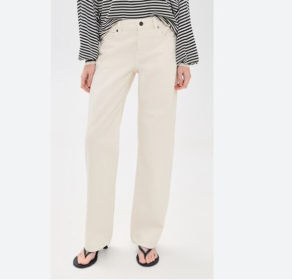 AYR Denim - AYR The Secret Sauce White Straight Leg Jeans Size 26 Short